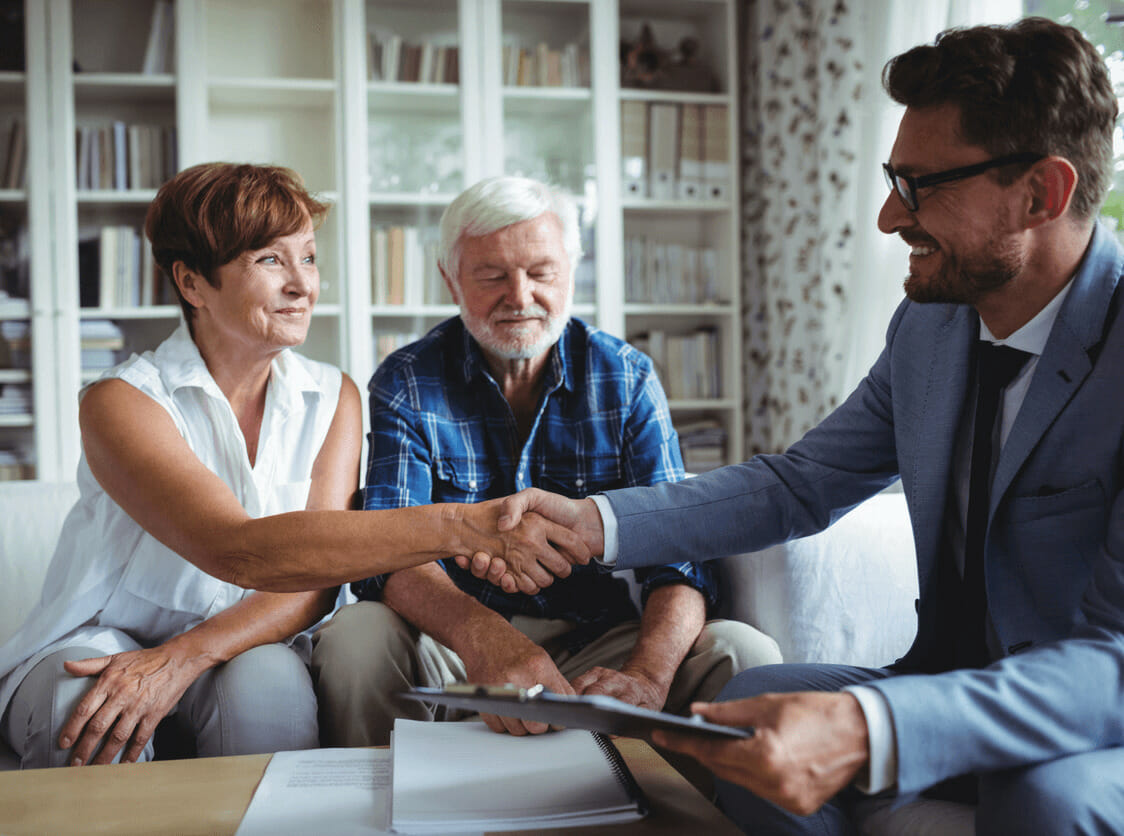 doctor and patient shaking hands