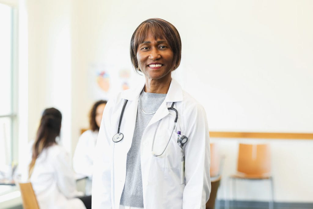 photo of a doctor specializing in elderly care